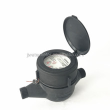 DN15 Multi-jet Dry dial black Color cold Plastic digital Water Meter